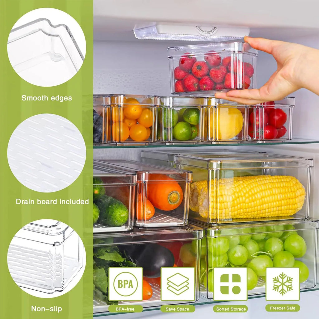 Fridge Storage Bin with Handle