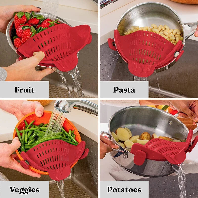 Clip-On Pot Strainer