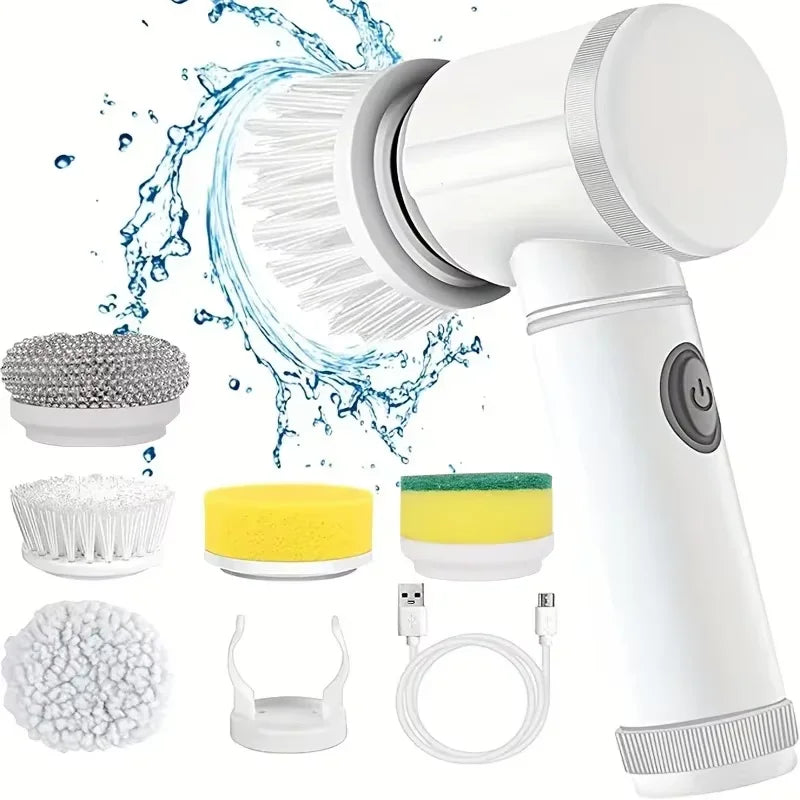 Nestiq Cordless Electric Spin Scrubber with 5 Brush Heads product photo - view 6