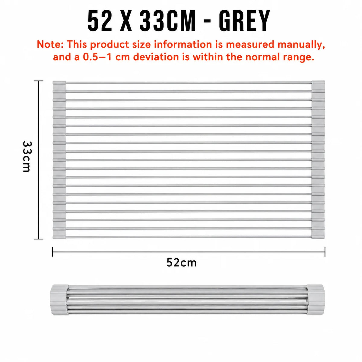 Nestiq Roll-Up Over-Sink Dish Drying Rack product photo - view 9