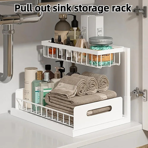 Nestiq 2-Tier Pull-Out Under-Sink Organizer product photo - view 1