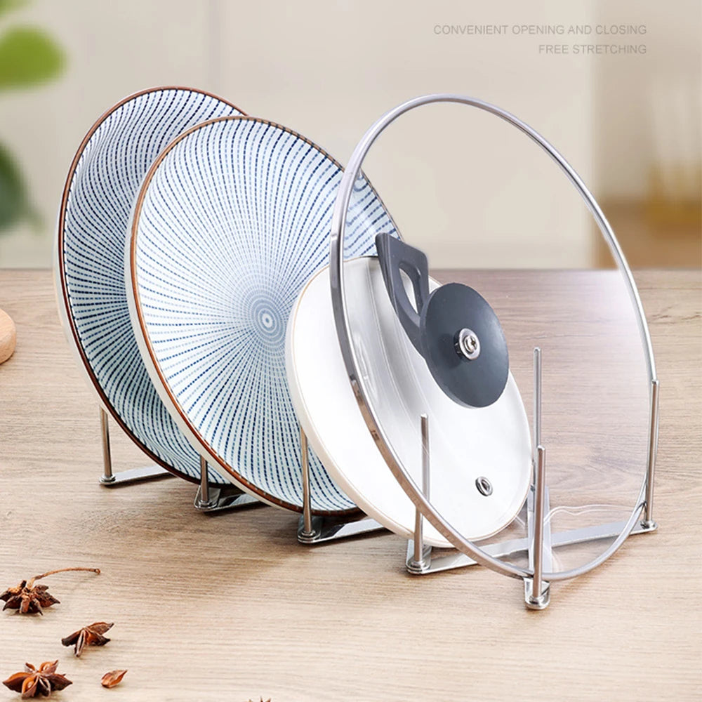 Adjustable Pot Lid Rack
