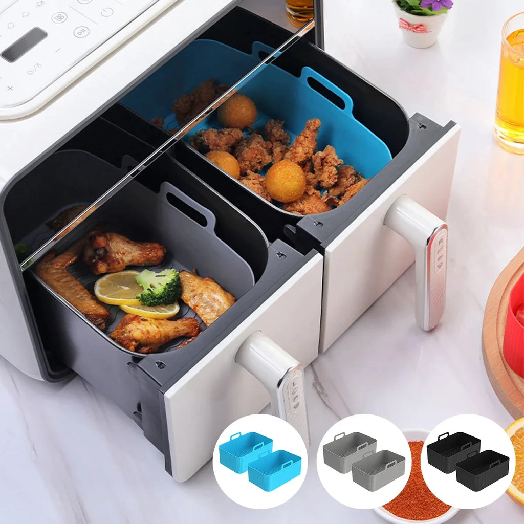 2-Pack Air Fryer Silicone Liners