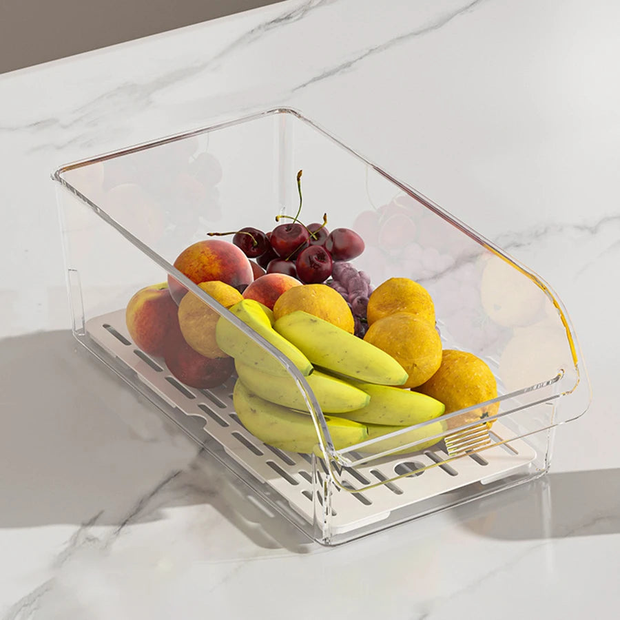 Clear Fridge Storage Bin