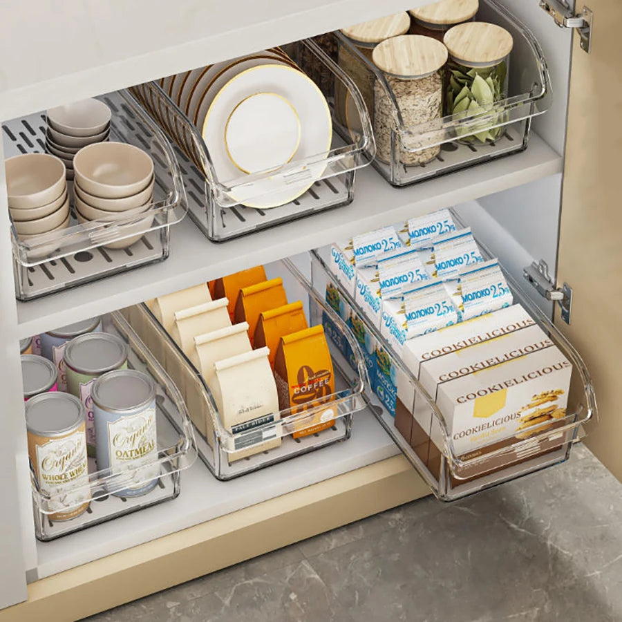Clear Fridge Storage Bin