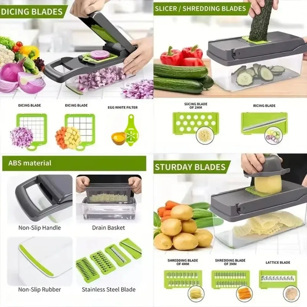 Nestiq 16-in-1 Vegetable Chopper & Slicer product photo - view 5