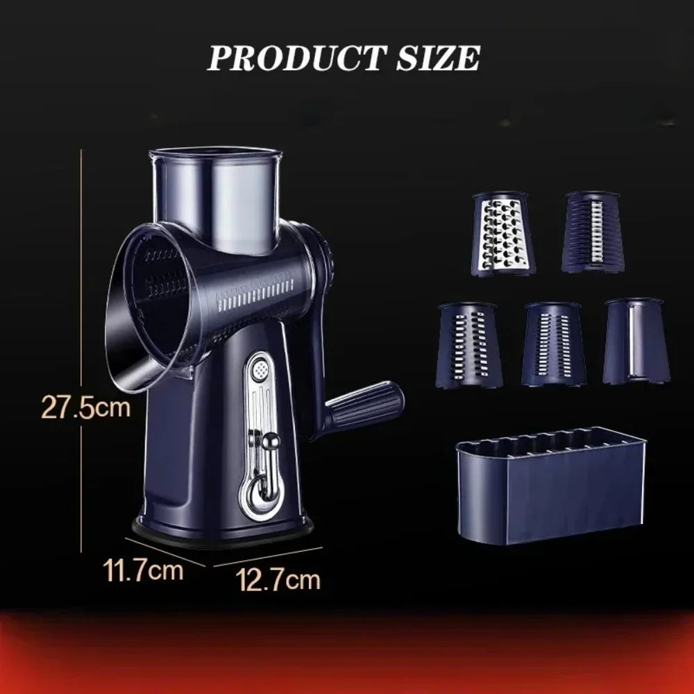 5-in-1 Rotary Vegetable Slicer