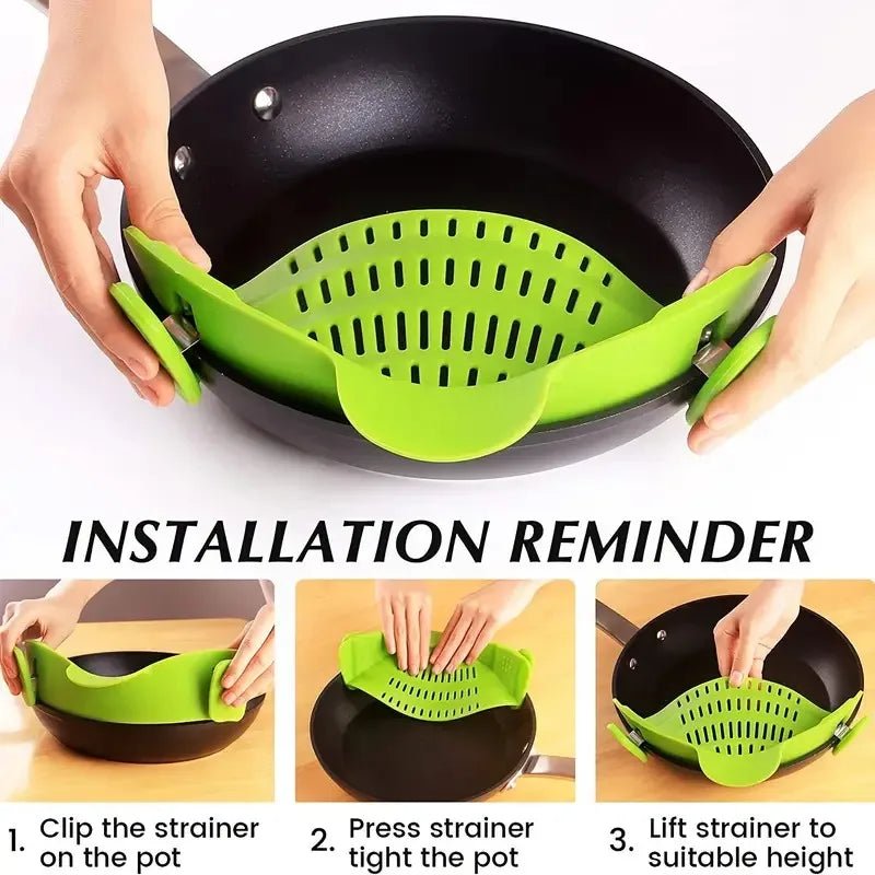 Clip-On Pot Strainer