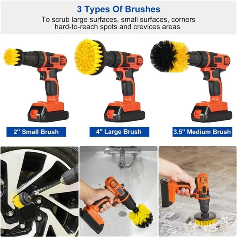3-Piece Drill Brush Set