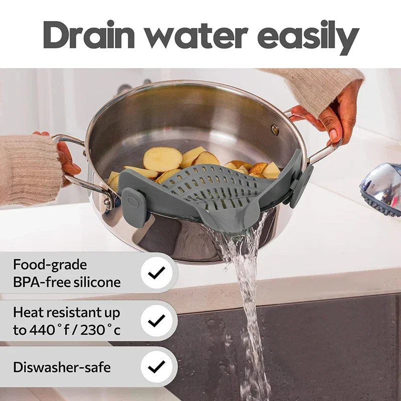 Clip-On Pot Strainer