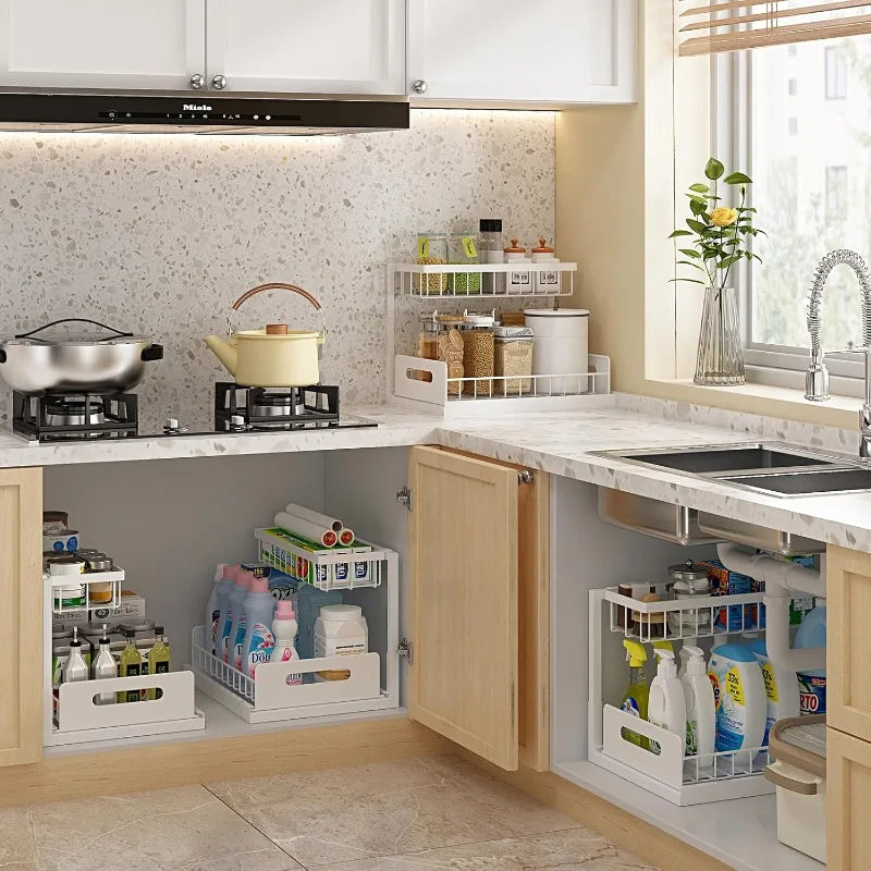 Nestiq 2-Tier Pull-Out Under-Sink Organizer product photo - view 5