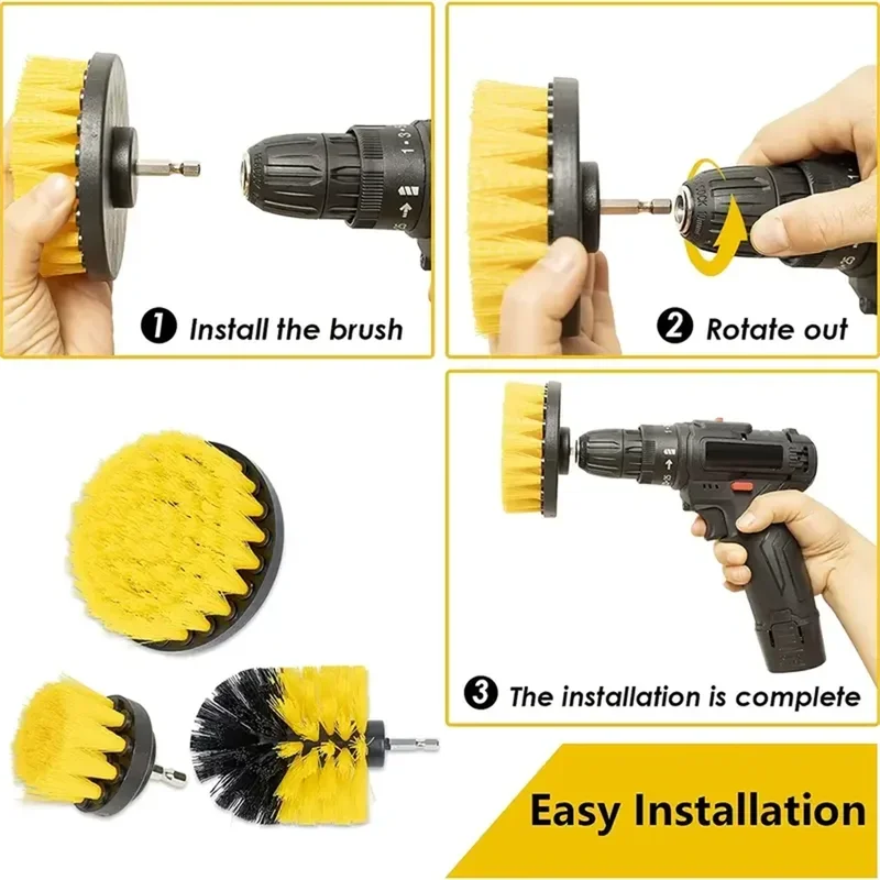 3-Piece Drill Brush Set