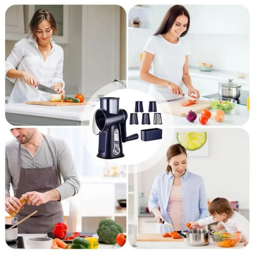 5-in-1 Rotary Vegetable Slicer