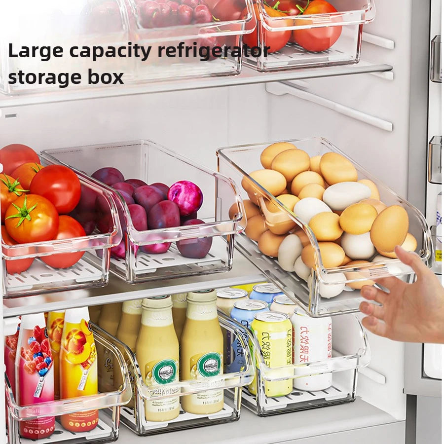 Clear Fridge Storage Bin