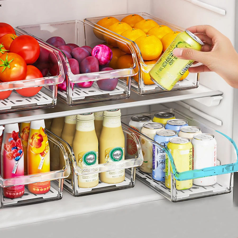 Clear Fridge Storage Bin