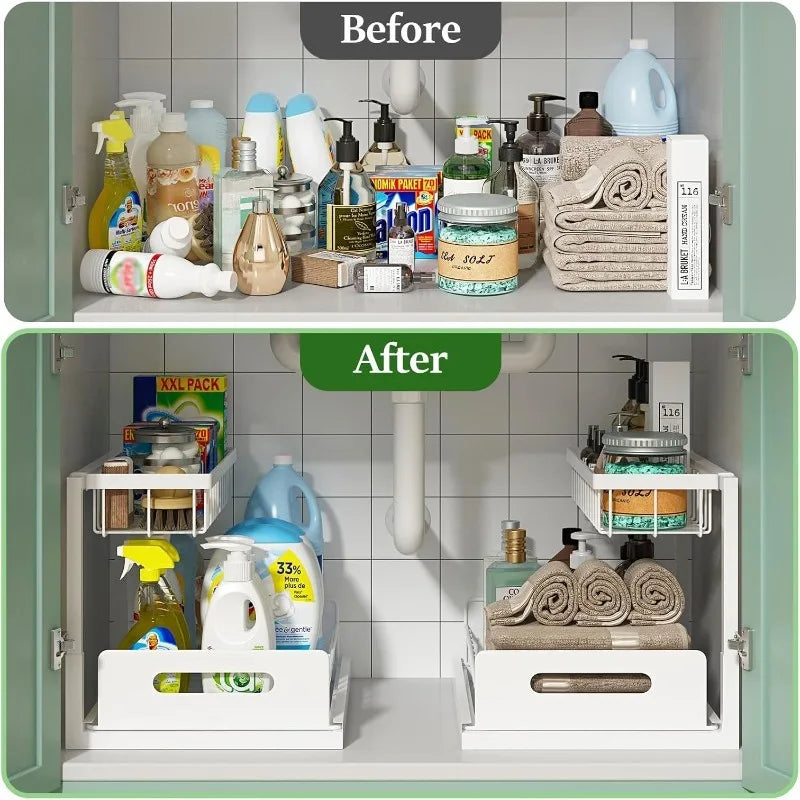 Nestiq 2-Tier Pull-Out Under-Sink Organizer product photo - view 3