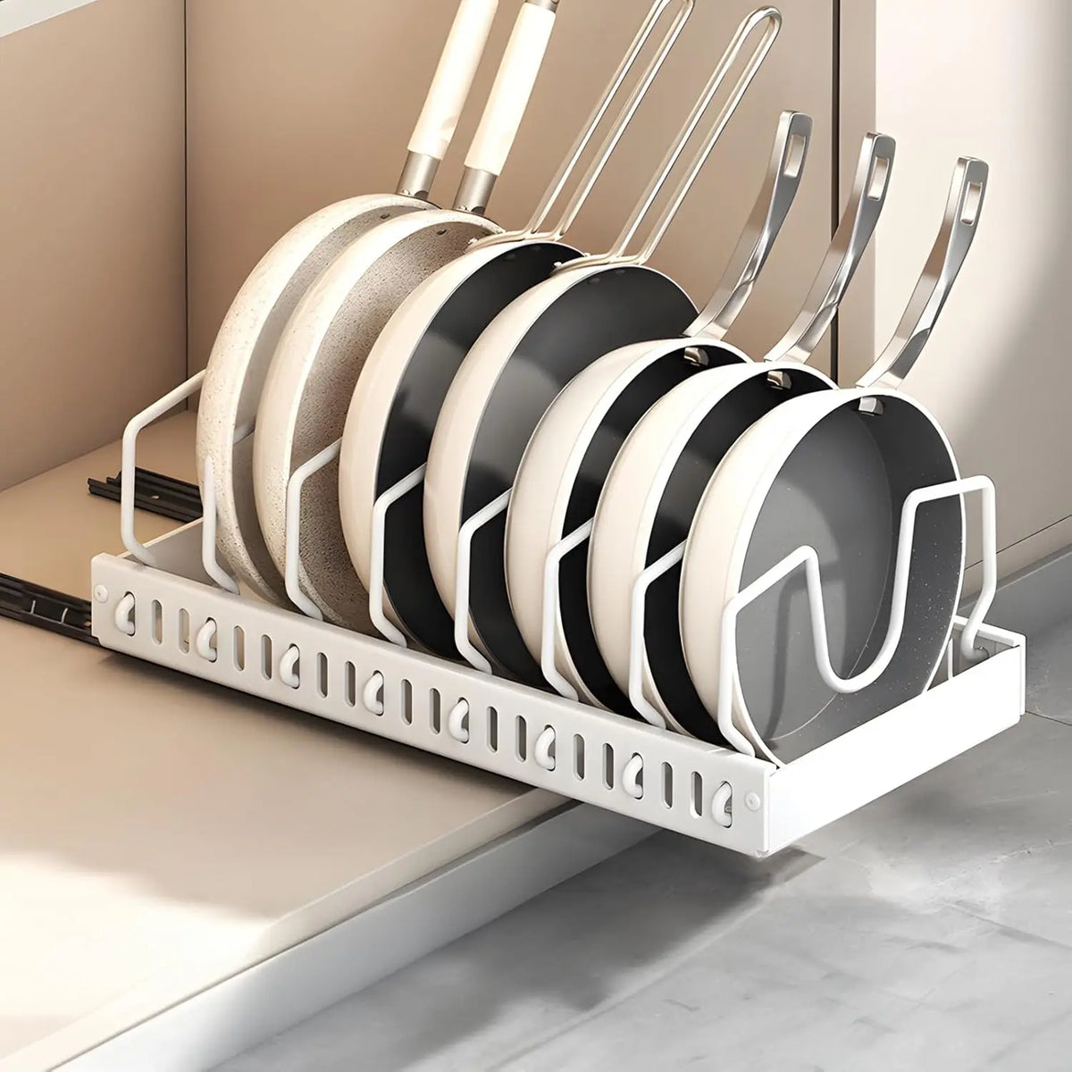 Nestiq Pull-Out Pot & Pan Cabinet Organizer product photo - view 1