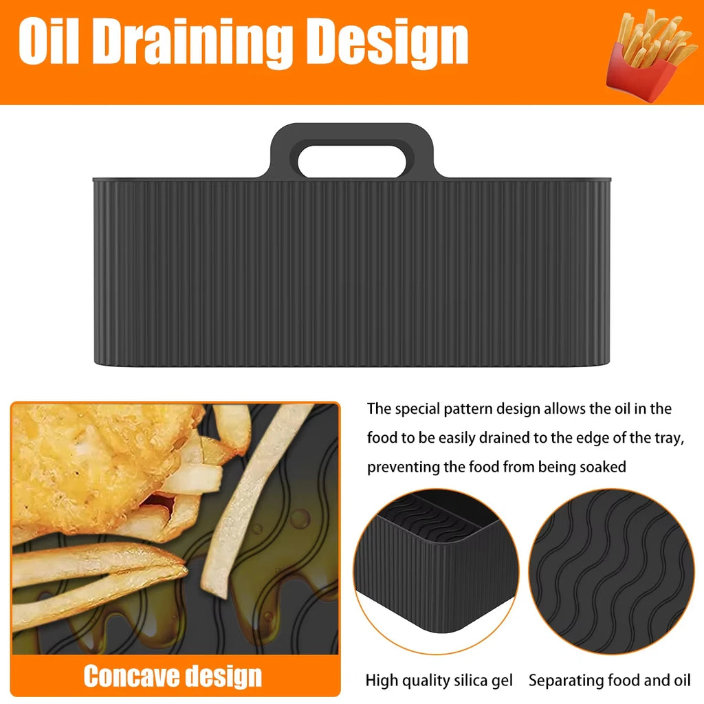 2-Pack Air Fryer Silicone Liners