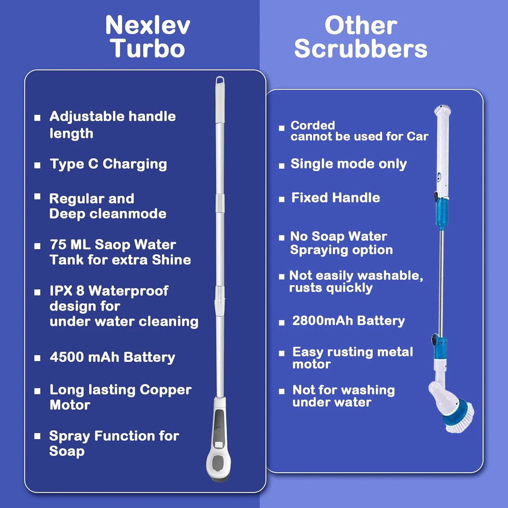 Nestiq Extendable Electric Spin Scrubber product photo - view 4