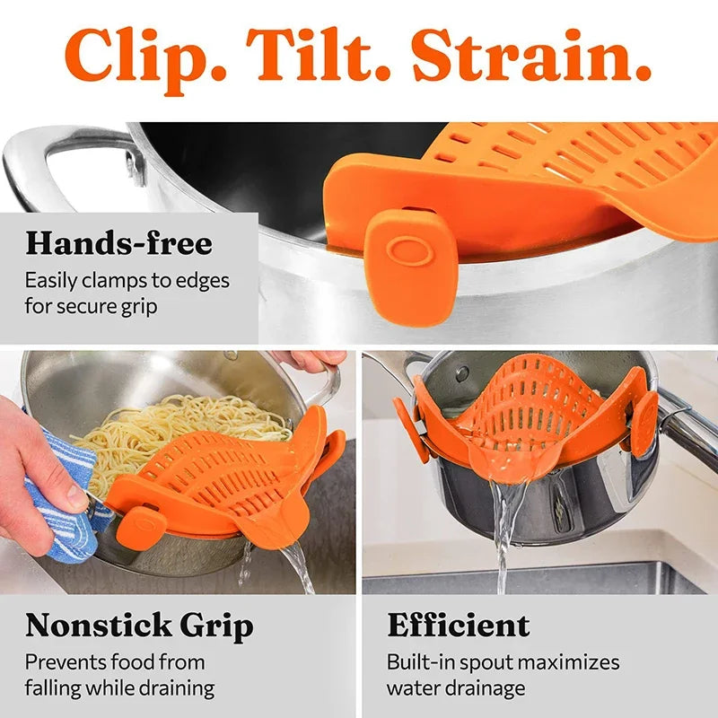 Clip-On Pot Strainer