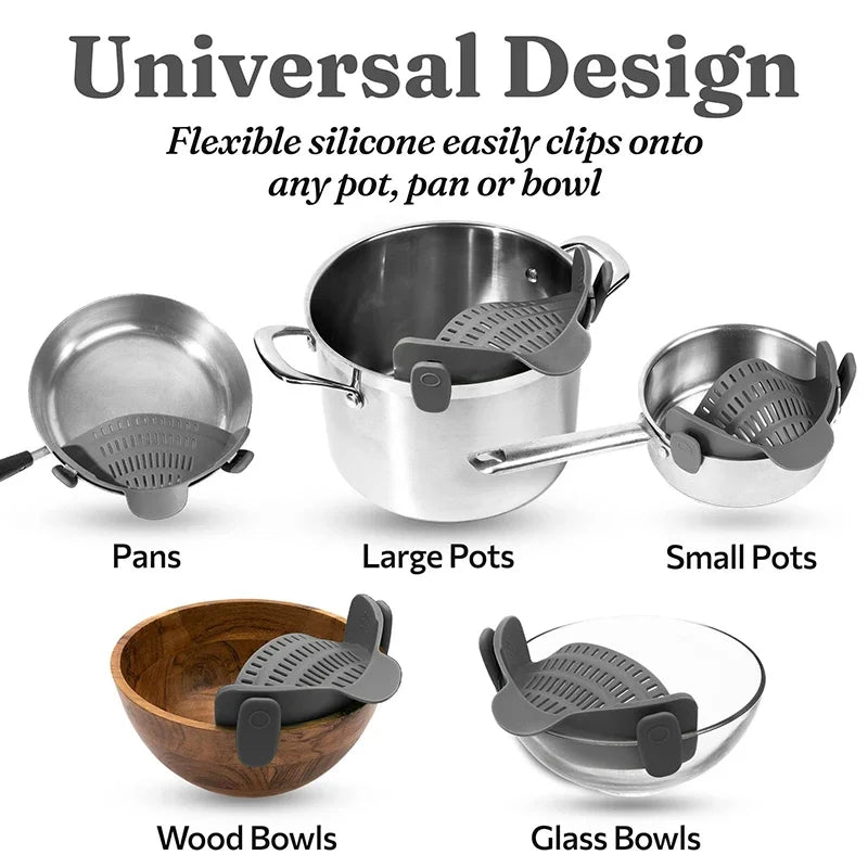Clip-On Pot Strainer