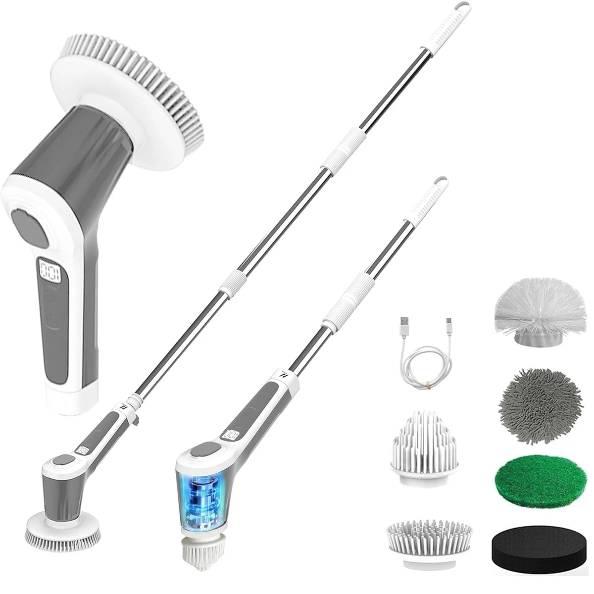 Nestiq Extendable Electric Spin Scrubber product photo - view 7