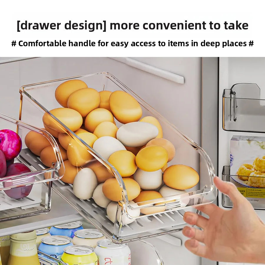 Clear Fridge Storage Bin
