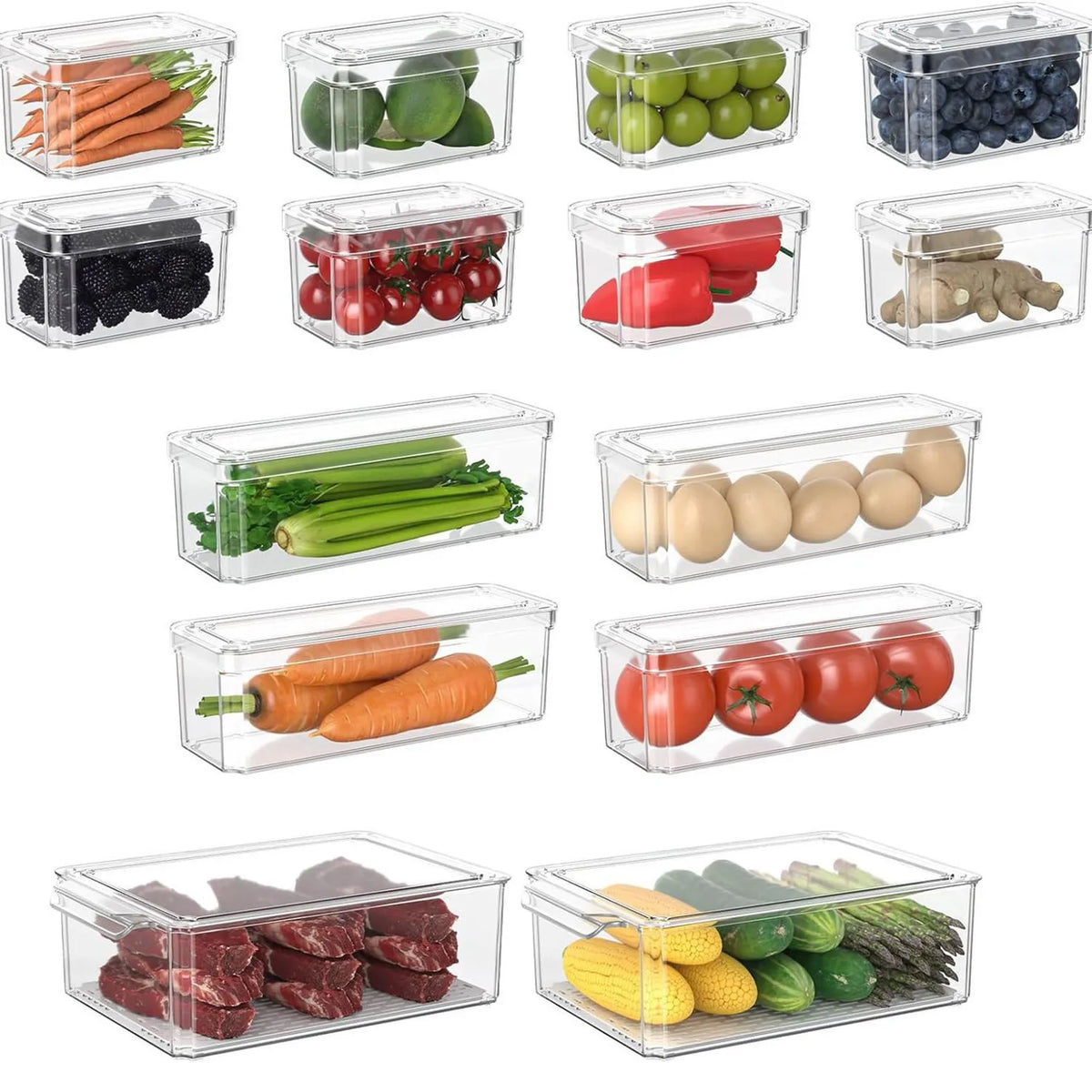 Fridge Storage Bin with Handle