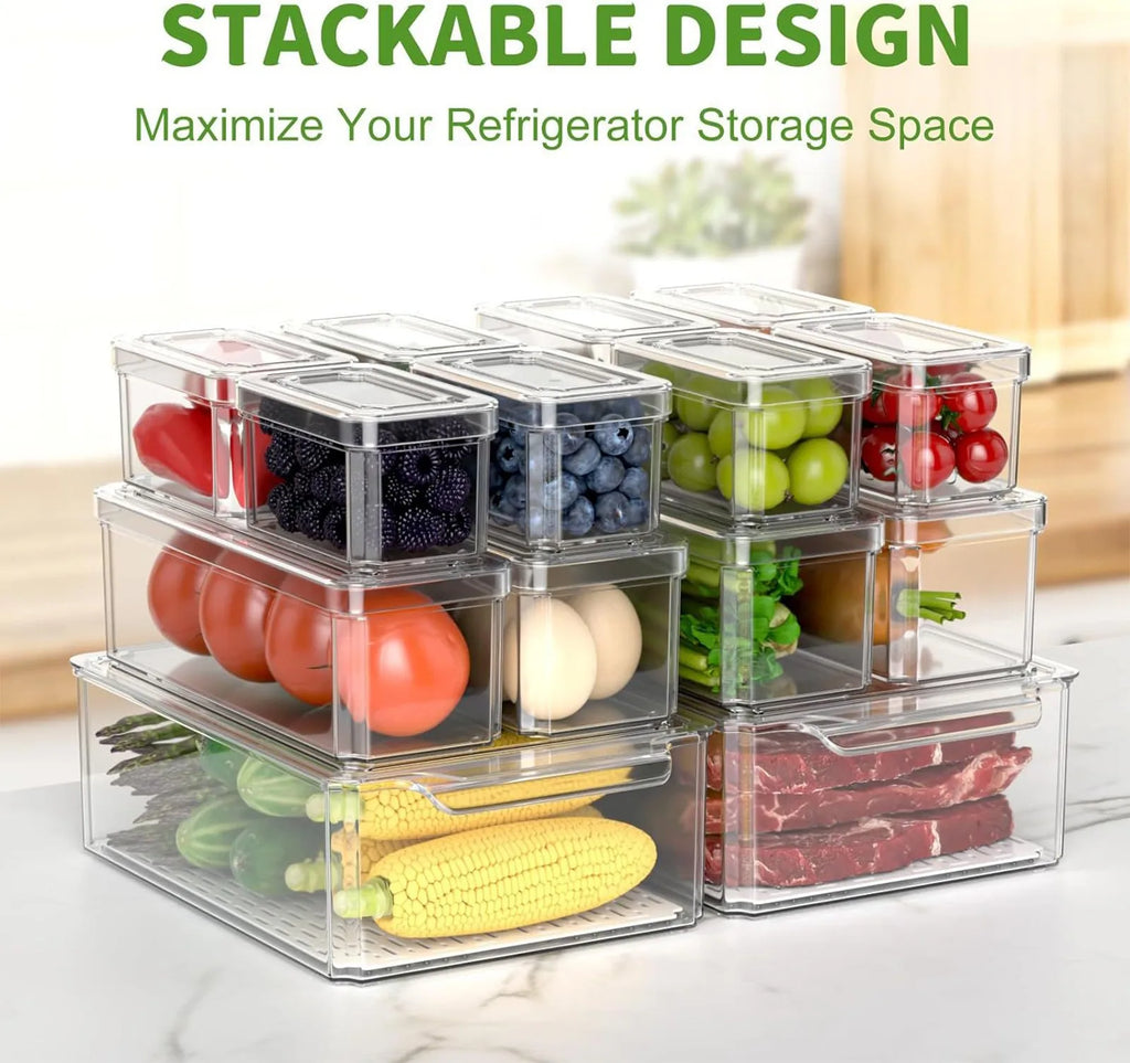 Fridge Storage Bin with Handle