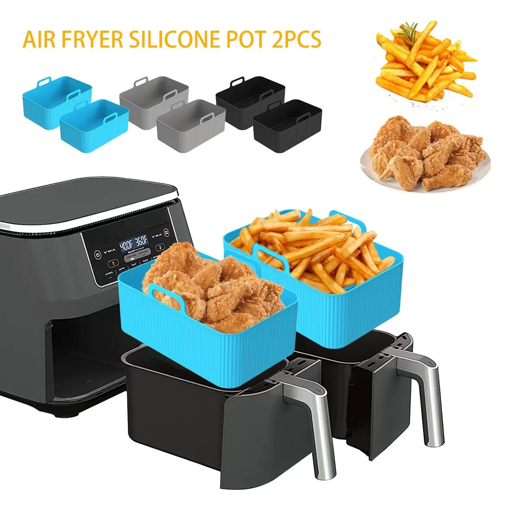 2-Pack Air Fryer Silicone Liners