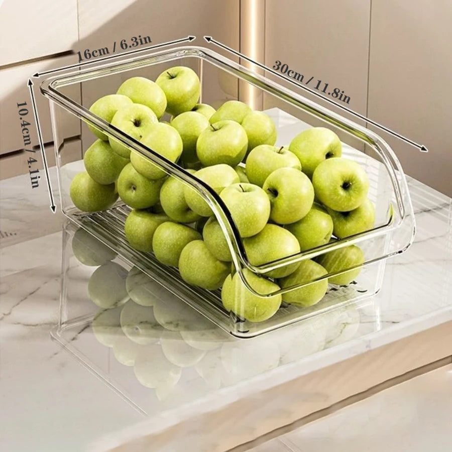 Clear Fridge Storage Bin